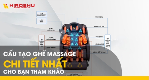 Cấu tạo ghế massage chi tiết nhất cho bạn tham khảo