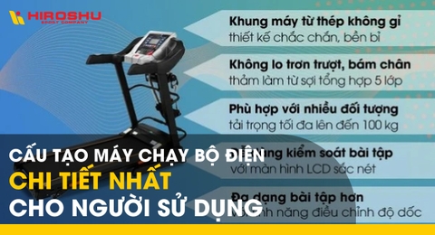 Cấu tạo máy chạy bộ điện chi tiết nhất cho người sử dụng