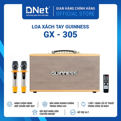 Loa xách tay GUINNESS GX - 305 KARAOKE THẾ HỆ MỚI
