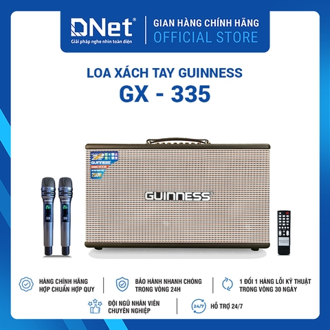 Loa Xách Tay GUINNESS GX - 335 KARAOKE THẾ HỆ MỚI 2025