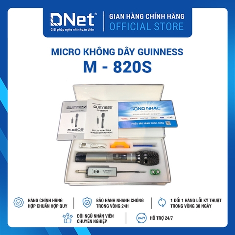 Micro Karaoke Không Dây GUINNESS M - 820S