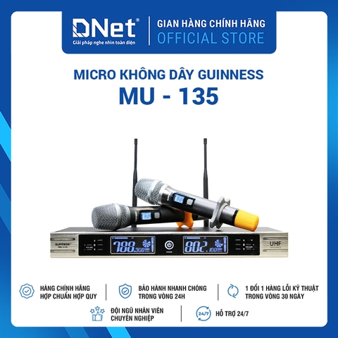 Micro Không Dây GUINNESS MU - 135