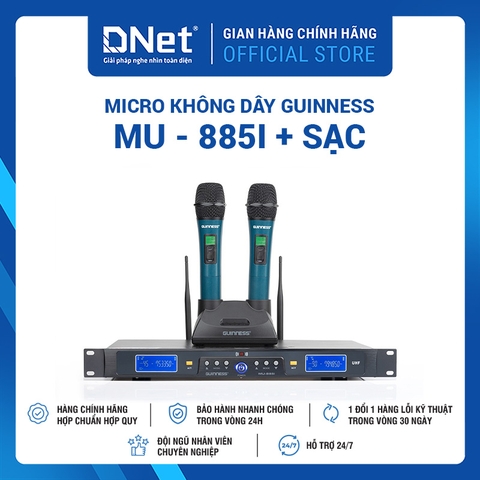 Micro Không Dây GUINNESS MU - 885i + Sạc