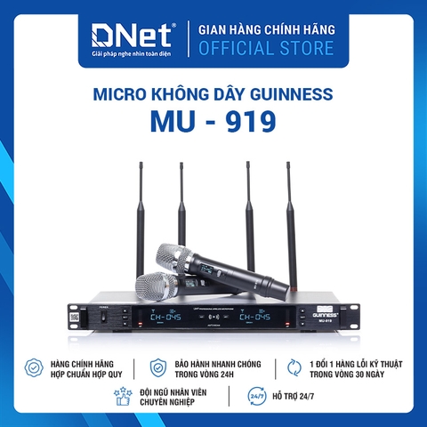 Micro không dây GUINNESS MU - 919