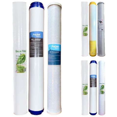 Bộ 3 Lõi Lọc Nước 20 inch Số 1 2 3 Cao Cấp - Hàng Nhập Khẩu