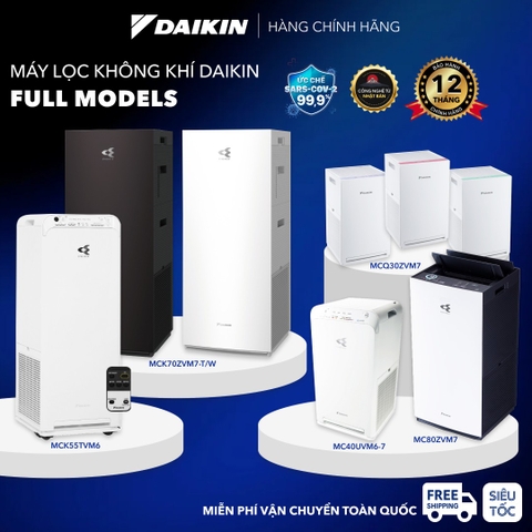 Máy Lọc Không Khí DAIKIN Full Models, Công nghệ STREAMER & iON Plasma