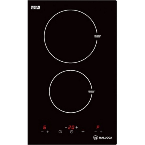 Bếp Từ Malloca MDH-02I - Mặt Kính 2 Bếp Domino