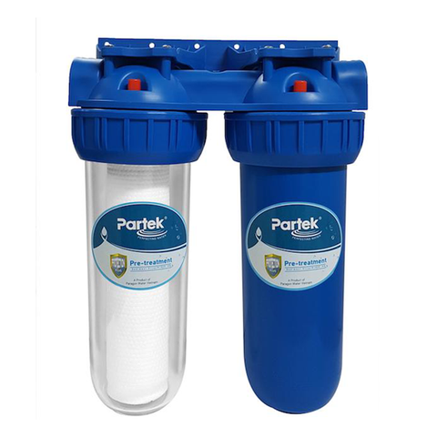 Bộ Lọc Thô 2 Cốc PARTEK P1020-2PRS Series Cao Cấp, Công Nghệ Mỹ