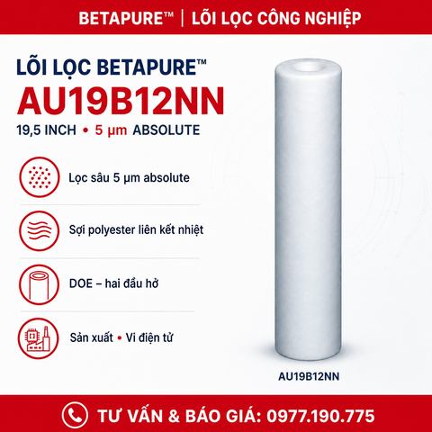 Lõi lọc Betapure™ AU19B12NN 19,5 inch, 5 Micron Absolute