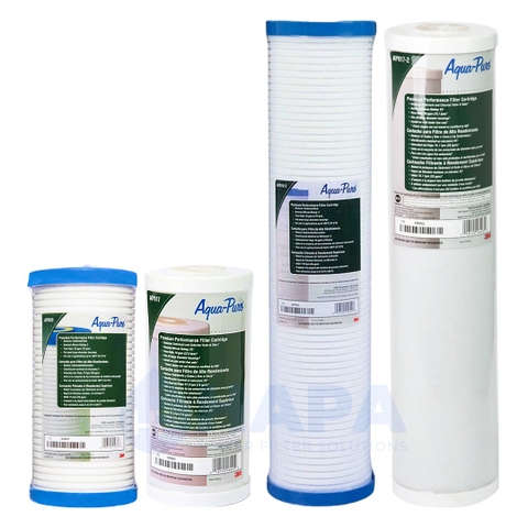 Lõi Lọc Nước 3M AP810, AP817, AP810_2, AP817_2 - Lõi Lọc Tổng Đầu Nguồn 10 inch, 20 inch (Béo) BigBlue Thay Thế 3M™ Aqua-Pure™ và Các hãng tương tự - Hàng Chính Hãng