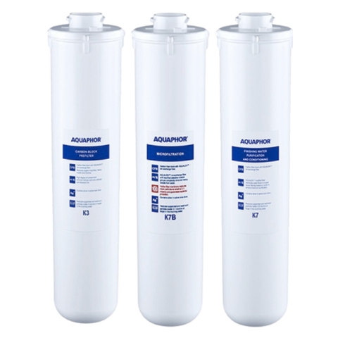 Bộ 3 Lõi Lọc Nước AQUAPHOR CRYSTAL ECO - Nhập khẩu nguyên bộ Châu Âu