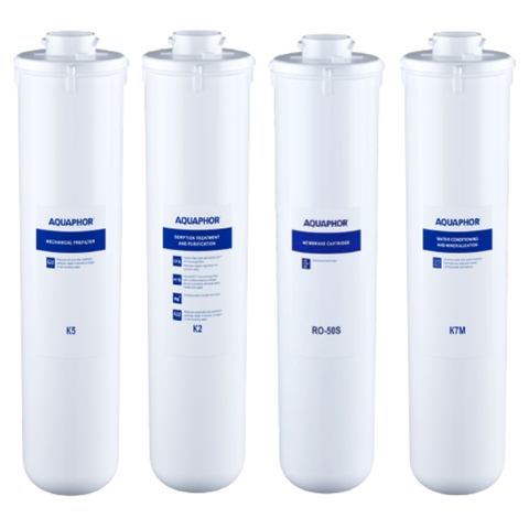 Bộ 4 Lõi Lọc AQUAPHOR MORION RO-101S - Nhập khẩu nguyên bộ Châu Âu