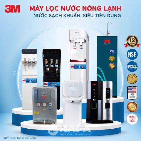 Máy Lọc Nước Nóng Lạnh 3M Aqua-Pure cho Gia đình, Văn phòng - Bộ lọc nhập khẩu Mỹ