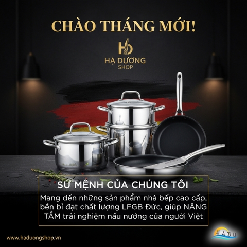 Hạ Dương Shop & Sứ Mệnh Nâng Tầm Căn Bếp Việt Với Đồ Gia Dụng Tiêu Chuẩn Đức
