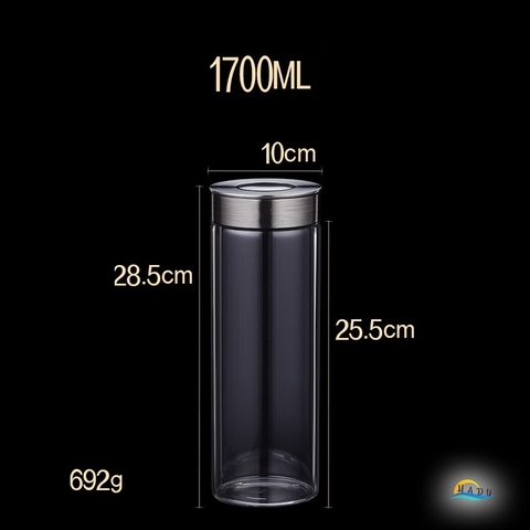 Hộp Đựng Trà Cafe Đồ Khô Và Ngũ Cốc Thủy Tinh Có Nắp Inox Cao Cấp Đạt Chất Lượng Đức SSGP