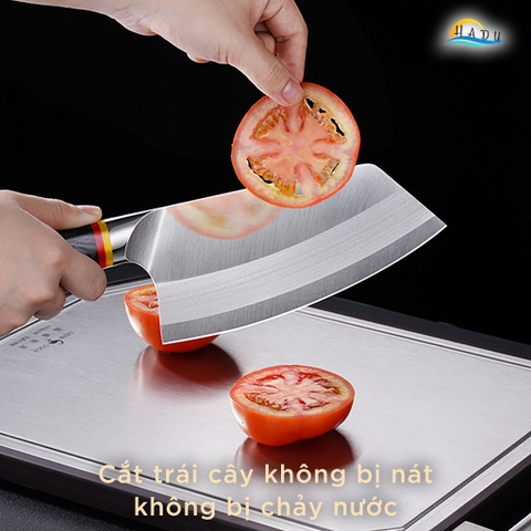 Dao Chặt Xương SSGP Thép Đức 1.4116, Độ Cứng 58HRC, Cán Gỗ, Đạt Chất Lượng LFGB Đức