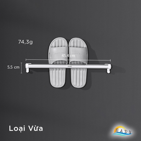 Giá Để Dép Dán Tường Hợp Kim Nhôm Cao Cấp, Tiết Kiệm Không Gian, Đa Năng, Thanh Lịch – Phù Hợp Nhà Tắm, Nhà Bếp CCKO