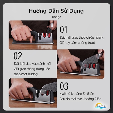 Dụng Cụ Mài Dao Keo Gốm Nâng Cao – Chuyên Nghiệp, Siêu Sắc, Gốm và Vonfram, Thiết Kế Chống Trượt, Mài Dao Sắc Bén Lâu Dài SSGP