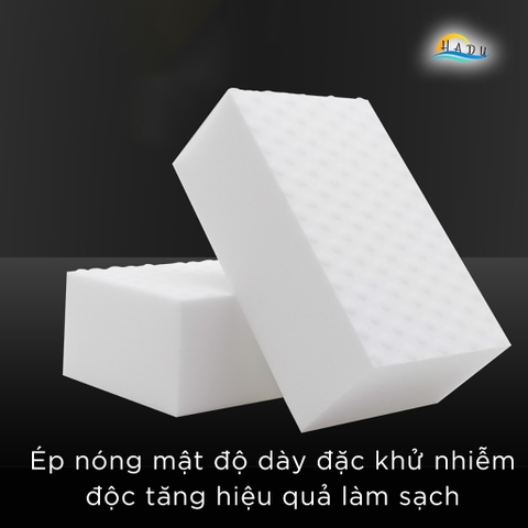 Miếng Rửa Chén Bát Bọt Biển Nano Cao Cấp HADU