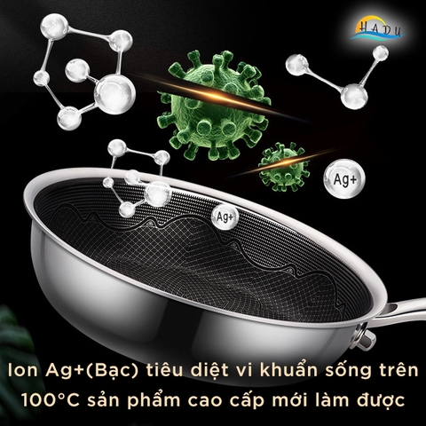 Chảo Chống Dính Bếp Từ Sâu Lòng Mini Inox 304 Cao Cấp 18cm 5 Lớp Đạt Chất Lượng Đức SSGP