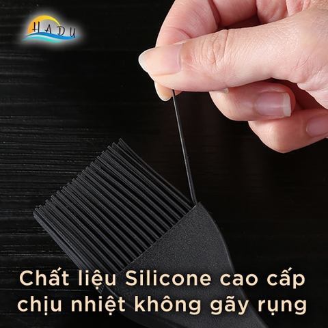 Chổi Quét Dầu Ăn Inox 304 Cao Cấp – Đầu Silicon Chịu Nhiệt, An Toàn Sức Khỏe, Dễ Vệ Sinh SSGP