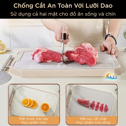 Thớt Kháng Khuẩn 2 Mặt Lúa Mạch Dày Cao Cấp Đạt Chất Lượng LFGB Đức SSGP