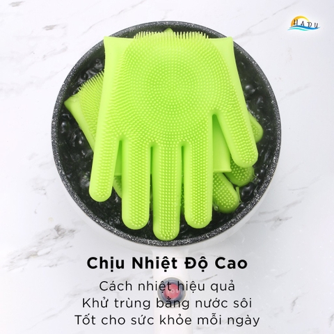 Găng Tay Silicone Cao Cấp FDA, Chịu Nhiệt, Chống Trượt, Đa Năng Rửa Chén, Nồi, Chảo, Thực Phẩm, Tạo Bọt Nhanh CCKO