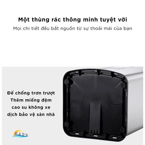 Thùng Rác Cảm Ứng Tự Động CCKO 6L, Thân Inox Chống Vân Tay, Cắm Điện, Đèn LED