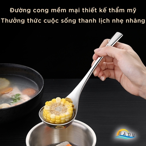 Muôi Múc Canh Inox 304 Cao Cấp – Chống Nóng, Thiết Kế Sang Trọng, An Toàn Cho Sức Khỏe SSGP