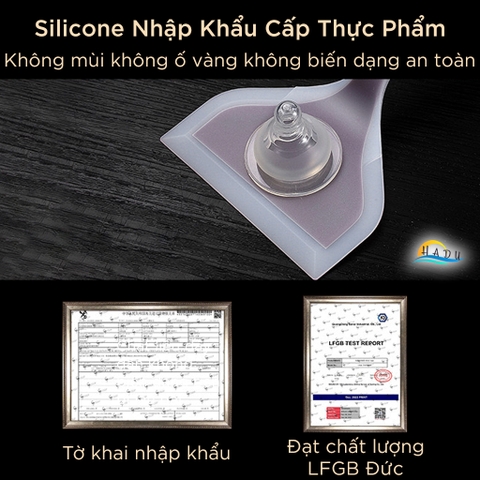 Xẻng Lật Silicone SSGP Chịu Nhiệt, Không Trầy Xước Nồi, Đạt Chất Lượng LFGB Đức