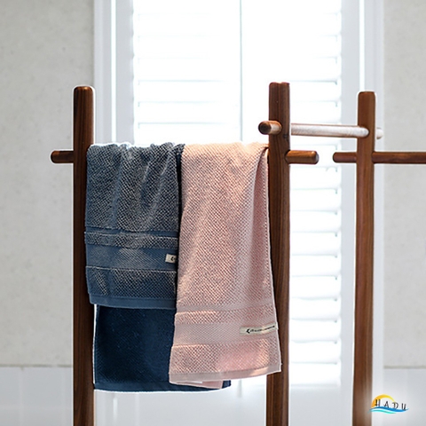 Khăn Mặt Cotton Sợi Tre HADU Kháng Khuẩn, Siêu Mềm Mại, Thấm Hút Tốt, 24x76cm, Nhiều Màu