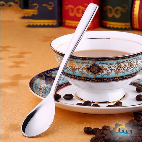 Thìa Cà Phê Inox 304 SSGP, Cán Dày 3.5mm, Đúc Nguyên Khối, Dài 15.3cm, Sang Trọng, Đạt Chất Lượng LFGB Đức