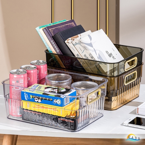 Khay Đựng Mỹ Phẩm Để Bàn CCKO, Nhựa PET Trong Suốt, Đa Năng, 29x20cm, Nhiều Màu