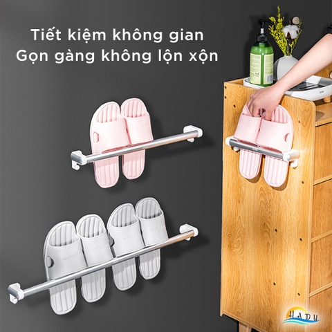 Giá Để Dép Dán Tường Hợp Kim Nhôm Cao Cấp, Tiết Kiệm Không Gian, Đa Năng, Thanh Lịch – Phù Hợp Nhà Tắm, Nhà Bếp CCKO