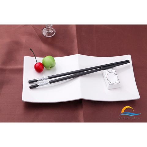 Bộ 10 Đôi Đũa Sợi Thủy Tinh HADU, Họa Tiết Vân Đá Cẩm Thạch, Chống Trơn, Chịu Nhiệt, Dài 27cm