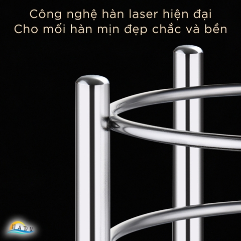 Ống Đựng Đũa Thìa Inox 304 SSGP, Thông Gió 360° Chống Mốc, Sức Chứa Lớn, Cao 15.5cm, Đạt Chất Lượng LFGB Đức