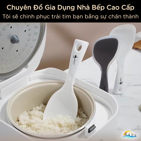 Muôi Múc Cơm Silicon Chịu Nhiệt Cao Cấp SSGP, Muôi Xới Cơm Chống Dính Đạt Chất Lượng LFGB Đức