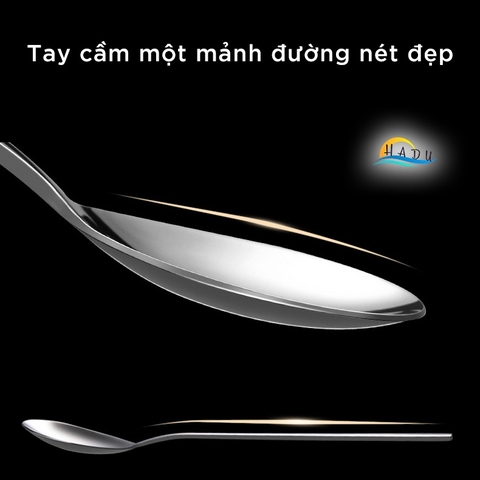Bộ 6 Thìa Cà Phê Inox 304 SSGP, Cán Dày 3.5mm, Đánh Bóng Gương, Dài 15.3cm, Đạt Chất Lượng LFGB Đức
