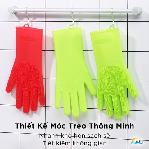 Găng Tay Silicone Cao Cấp FDA, Chịu Nhiệt, Chống Trượt, Đa Năng Rửa Chén, Nồi, Chảo, Thực Phẩm, Tạo Bọt Nhanh CCKO