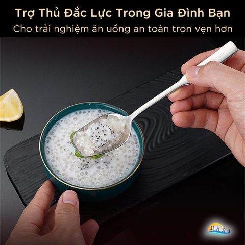 Thìa Ăn Cơm SSGP Inox 316 Kháng Khuẩn, Size Nhỏ 15cm, Đạt Chất Lượng LFGB Đức