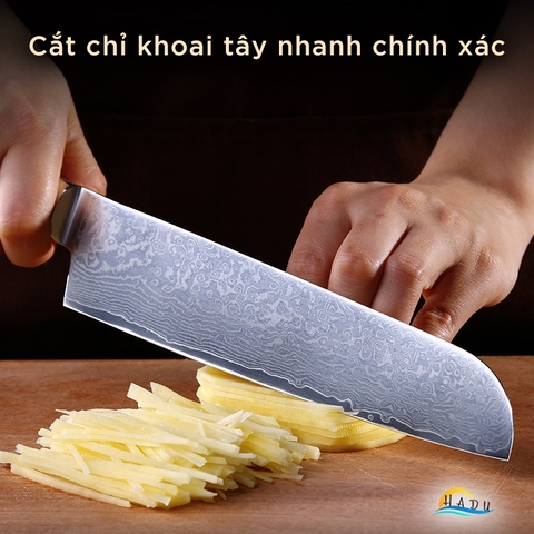 Dao Thái Thịt Nhà Bếp Siêu Sắc Cao Cấp Kiểu Nhật Bản Damacus Đạt Chất Lượng Của Đức SSGP