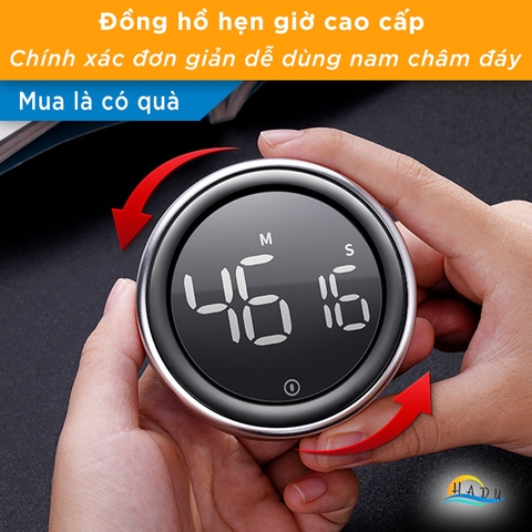 Đồng Hồ Đếm Ngược Giờ Học Tập Thời Gian Nấu Ăn Cao Cấp Nam Châm Hút SSGP