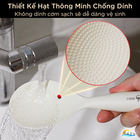 Muôi Xới Cơm Chống Dính SSGP, Nhựa PP, Không Trầy Xước Nồi, Đạt Chất Lượng LFGB Đức