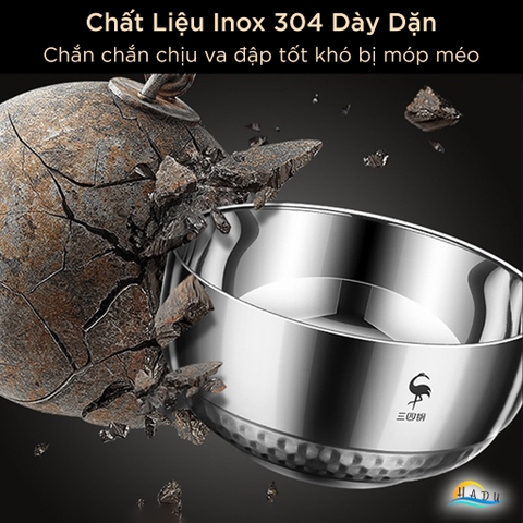 Bát Tô Inox 304 Cao Cấp – Chống Va Đập, Cách Nhiệt, Sáng Bóng Sang Trọng, Đạt Tiêu Chuẩn LFGB Đức SSGP