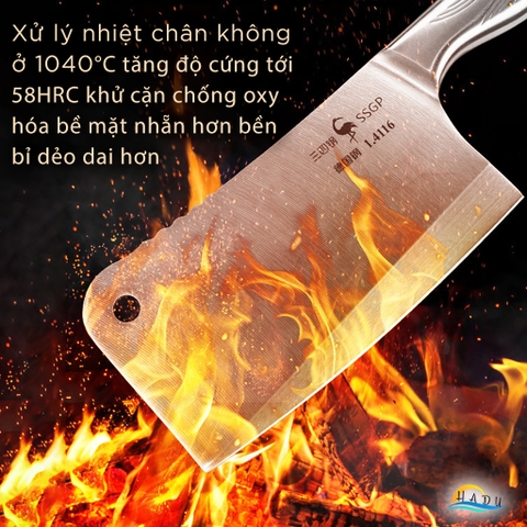 Dao Chặt Xương Thịt Gà Kiểu Nhật Bản Cao Cấp Đạt Chất Lượng Đức SSGP