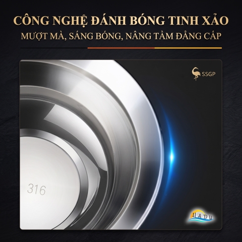 Thau Bát Tô Chậu Inox 316 Cao Cấp Chống Trào Đa Năng Dày Dặn Dùng Được Bếp Từ Bếp Gas SSGP