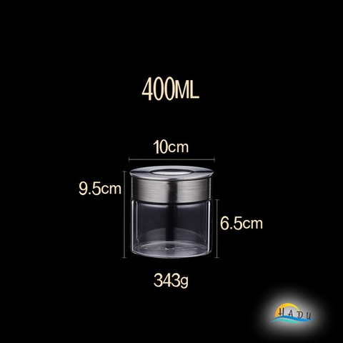 Hộp Đựng Trà Cafe Đồ Khô Và Ngũ Cốc Thủy Tinh Có Nắp Inox Cao Cấp Đạt Chất Lượng Đức SSGP