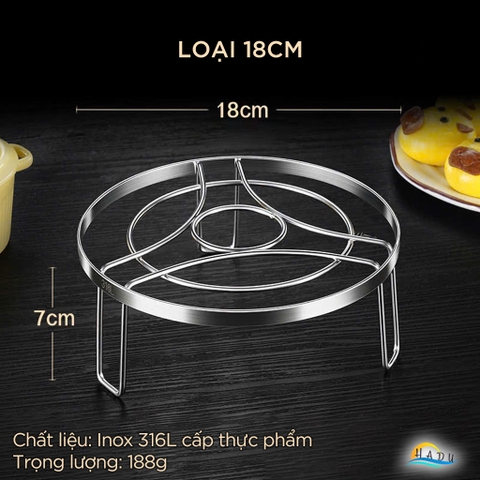 Giá Hấp Cách Thủy Inox 316L Cao Cấp SSGP, Vỉ Hấp Bánh Bao Hải Sản Đa Năng Đạt Chất Lượng LFGB Đức