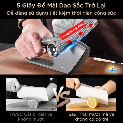 Dụng Cụ Mài Dao Kéo SSGP 5 Chế Độ, Cầm Tay Chống Trượt, Đạt Chất Lượng LFGB Đức