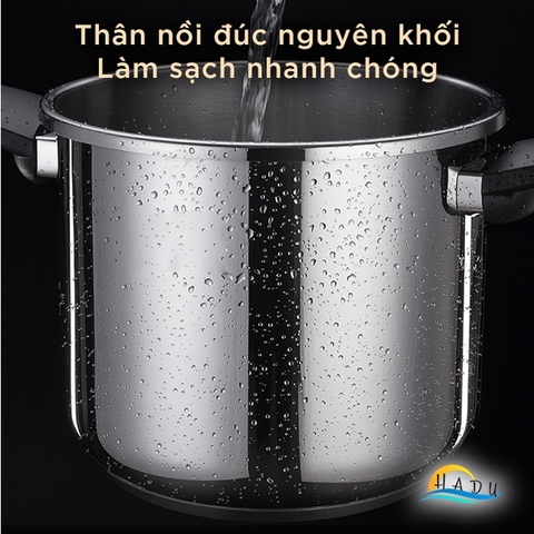 Nồi Áp Suất Bếp Từ Inox 304 SSGP 7L, Đáy 3 Lớp, Hầm Nhanh, An Toàn, Đạt Chất Lượng LFGB Đức